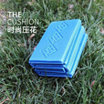 户外折叠垫便携式随身坐垫野外防潮防水露营坐垫便携充气式坐垫 舒适隔凉【蓝色1块】携带方便 折叠方便