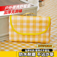 出色鸟Greatbird野餐垫防潮垫加厚户外地垫便携式户外露营野炊防水春游坐垫 【防水耐磨】黄色格子1*1.5m