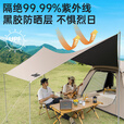 JEEP帐篷户外露营帐篷全自动速开便捷天幕二合一防晒家庭野营装备 【二合一黑胶款】套餐一