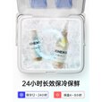 原始人冰块保温箱冷藏商用摆摊车载冰桶户外露营便携式保鲜小冰箱26L