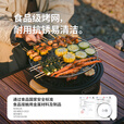 Naturehike挪客墨烟桌面圆形围炉煮茶烧烤架烤肉盆户外露营便携装备公园野餐 烤网款+方形速燃炭2盒(12枚/盒)