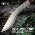 刀治郎户外刀一体龙骨排障刀砍柴刀野外生存高硬度防身便携家用露营刀具