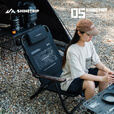山趣（ShineTrip）户外05系六档调节躺椅铝合金加大加宽露营椅战术风便携躺椅子 战鹰沙(含头枕，不含侧边包)