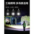 桐汝壁四眼怪兽强光充电便携迷你爆亮户外家用手电随身小型 三眼定焦_标准版单电_强磁吸附_