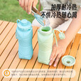 DUTRIEUX折叠水杯大容量户外旅行运动便携硅胶水杯耐高温食品级伸缩折叠杯 灰色