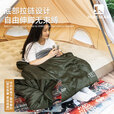 HIKEMAN憨客睡袋户外露营秋冬季防寒保暖加厚信封式成人睡袋可拼接双人 丛林绿-左【仿羽绒】5℃-零下15℃