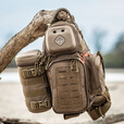 危机4 Hazard4美国军迷单反镜头包套加厚耐磨尼龙布MOLLE战术收纳包袋 狼棕色