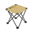 清系便携折叠凳露营椅子户外便携桌椅野餐野外野营钓鱼写生折叠小椅子 中号卡其色