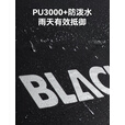 black dog两门两窗帐篷户外大型露营全自动速开便携式加厚防雨公园帐篷黑胶 闲居2.4