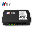 国威HB100电话交换机IP语音网关SIP协议 IAD网关 SIP转模拟电话分机接口扩展FXS语音网关 2-32FXS  HB100 4FXS内线网关