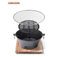 CAMELJEANS围炉煮茶炉户外取暖碳炉火盆烧烤架家用室内全套烤火炉173CH01019
