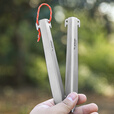 Ti artisan钛工匠钛合金地钉户外露营轻硬度钛合金沙滩钉帐篷钉固定器多功能 V型钛合金地钉【6根装】