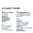vivo X Fold5 等效6000mAh蓝海电池 超可靠三防折叠屏 蔡司超级长焦 AI 折叠屏手机 明白 16GB+1TB