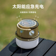 black dog黑狗户外太阳能充电灯多功能露营灯超长续航照明灯挂式野营氛围灯 泡沫多功能太阳能露营灯-夜幕黑