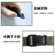 驰射战术背带枪背带黑色特种特训斜挎任务绳带户外作训多功能帆尼龙带 黑色【单/双点挂载】 (长：82-105cm/宽：3cm)