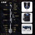 三刃木（sanrenmu）户外多功能工兵铲车载锰钢加厚钓鱼神器 TFS01_蓝灰色