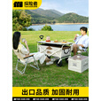 探险者露营车户外折叠推车营地车快递摆摊野餐车大容量野营拖车 【黑色升级款160L+桌板+QQ椅*2】