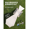 探险者（TAN XIAN ZHE）帐篷户外露营帐篷防雨过夜3人-4人帐篷天幕二合一全自动黑胶帐篷 【5-8人帐篷+天幕】+野炊套餐