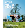 探险者（TAN XIAN ZHE）穹顶天幕帐篷户外露营装备全套超大空间户外黑胶天幕防晒遮阳棚 【黑胶】穹顶天幕+黑胶门帘*4