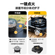 嘻由分体式卡式炉锅具三件套卡磁炉厨房套装全套带锅户外露营全套装备 分体炉+收纳包+新4件套+烤盘+4气 【炫酷黑3+1稳压分体炉】