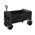 户外出游季露营车小推车野餐手拉车露营装备折叠露营小推车 【升级坦克轮】黑色+8寸黑色盖板