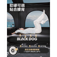 black dog黑狗拉丝充气床垫高承重户外露营亲肤睡垫防潮隔热带便捷充气泵 双人
