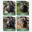露营车户外可折叠便携野营车自驾游摆摊买菜手推车儿童可躺营地车 220L实心万向轮+后开