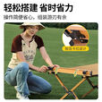 拓村户外蛋卷桌便携式折叠桌野餐桌椅露营装备用品野炊野营套装 暗黑色60cm【国标Q235】送收纳袋