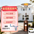 燃气取暖器伞形液化气取暖器户外冬季家用天然煤气烤火炉节能 不锈钢升降【天然气】