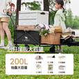 CAMEL户外露营车尾板拓展可折叠营地车野餐小推车手拉车2025新款 黑色营地车+可折叠桌板