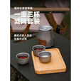 探险者（TAN XIAN ZHE）户外煮茶套装钛茶具钛杯钛水壶便携式旅行茶具户外煮茶烧水一体 1.5L钛水壶+茶具+红外炉+气券*2