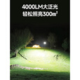 LEM露营灯超长续航强光充电超亮户外工地球场夜市营地照明投光灯 P8标准版80-3000LM无极调光_12000m