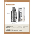 原始人户外保温壶大容量水子不锈钢保温杯露营水杯便携式杯子野营咖啡杯 灰色-食品级304不锈钢