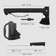 汉道（HX OUTDOORS）野营斧头救援应急户外装备防灾消防斧头防身武器多功能战术斧 野营斧【黑色】