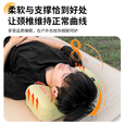 HIKEMAN憨客户外记忆棉枕露营便携护颈枕头旅行自充气高回弹静音睡眠神器 【抹茶绿】深睡护颈记忆棉