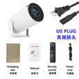 HY300投影仪小型迷你智能家用卧室投墙高清炮筒投影机720P分辨率 HY300（713+玻璃镜头+720P) 美规[国内用户选用]