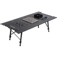 Guide Series户外露营铝合金五单元IGT桌野餐半自动升降桌可拓展折叠露营028桌 BL-028折叠IGT黑桌+黑炉+茶盘