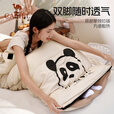 骆驼【熊猫联名款】骆驼户外露营睡袋双人可拼接保暖防风午休被子 1J32265426，奶酪色1.6kg左