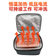 HXUSB加热包保温袋车载恒温加热午餐包手提电热保温箱隔热保冷饭 浅灰色 升级发热板（不含包