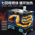 数控锅炉家用采暖炉数控锅炉通炕取暖炉地暖水暖炉具煤柴采暖炉 160#数控七回程【煤柴款】