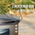 锐利奇柴火灶加厚柴木炭火炉围炉煮茶取暖煮饭户外多功能家用野炊烧柴 【炒锅款】加厚/大号多功能烤炉+炉具大礼包