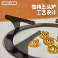 CAMELJEANS家用卡式炉五头户外露营大火力烧烤炊具便携卡斯炉新款