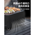 black dog黑狗抽屉式烧烤炉围炉煮茶户外露营桌面取暖烧烤架子 夜幕黑【赠起网器】
