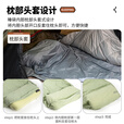 HIKEMAN户外隔脏睡袋轻量化露营徒步超轻薄款弹力内胆酒店旅行便携式 豆绿【168g超轻/便携/抑菌】