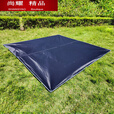 糜岚（MieLanat）户外加厚便携超大防潮地席 耐磨地垫遮阳棚天幕野餐地垫 浅灰色(3米*4米)地席+地钉
