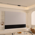 美视 电动地升幕 自动升降高清抗光幕 中长焦三色激光机激光电视幕布适配极米当贝小米投影仪100英寸 纯白款外壳（定制/咨询客服下单） 100英寸-AI语音联动款