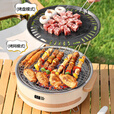 探险者（TAN XIAN ZHE）韩式家用烧烤炉户外烤肉锅露营碳围炉煮茶全套 【一包收纳】烤盘烤网+5斤碳