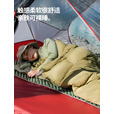 北山狼 轻量化羽绒睡袋成人户外露营防寒保暖睡袋被子二合一便携体积小 400g卡其棕【0℃~10℃】