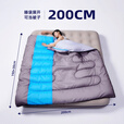 北极狼（BeiJiLang）户外棉睡袋成人加宽四季通用保暖加宽露营便携式办公午休加厚防寒 1600g冬季款-蓝色