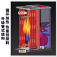 昊润通颗粒取暖炉生物质无烟柴火炉子农村家用室内客厅办公室别墅采暖炉 智焰F-10（30-100㎡）（送烟筒配件）
